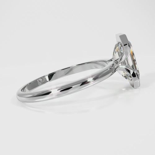 IGI Certified Emerald Cut Lab Grown Diamond Solitaire Engagement Ring