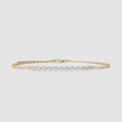 11 ROUND DIAMOND BRILLIANT BRACELET