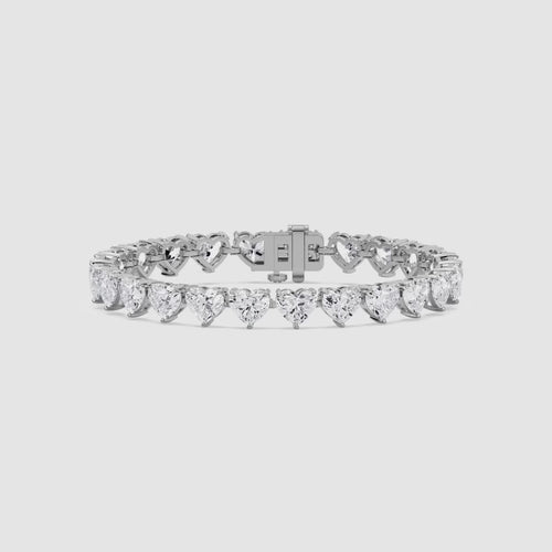 HEART 1 CARAT TENNIS BRACELET