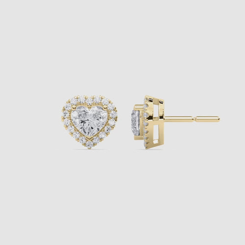 HEART HALO STUD