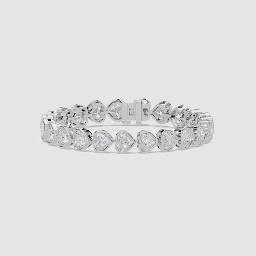 HEART 1 CARAT TENNIS BRACELET