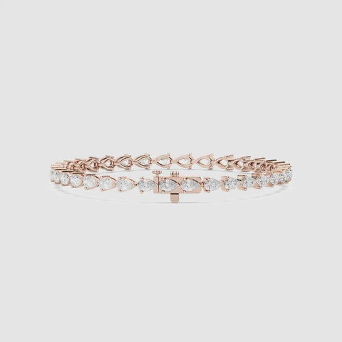 PEAR DIAMON BEST TENNIS BRACELET