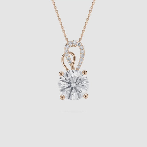 GREAT ROUND SOLITAIRE PENDENT