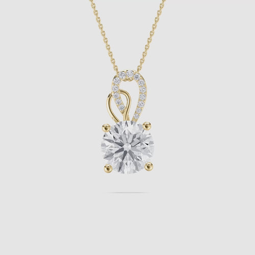 GREAT ROUND SOLITAIRE PENDENT