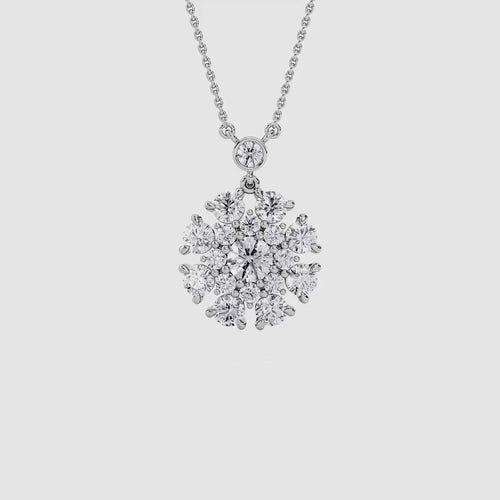 ROUND FLOWER PENDENT