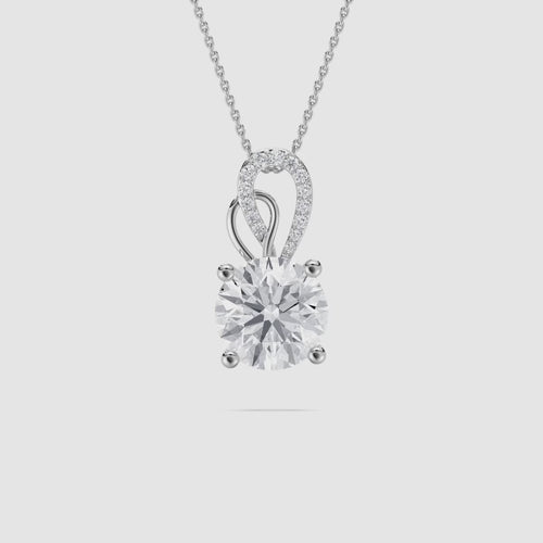 GREAT ROUND SOLITAIRE PENDENT