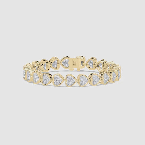 HEART 1 CARAT TENNIS BRACELET