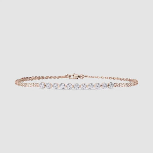 11 ROUND DIAMOND BRILLIANT BRACELET