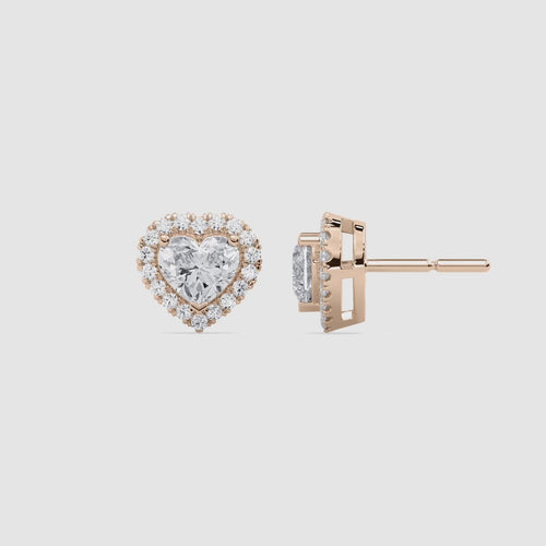 HEART HALO STUD