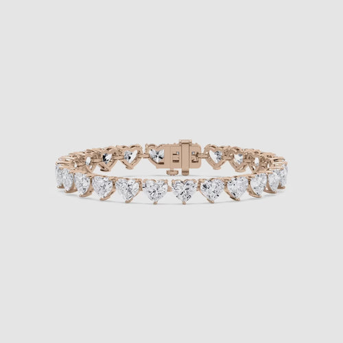HEART 1 CARAT TENNIS BRACELET