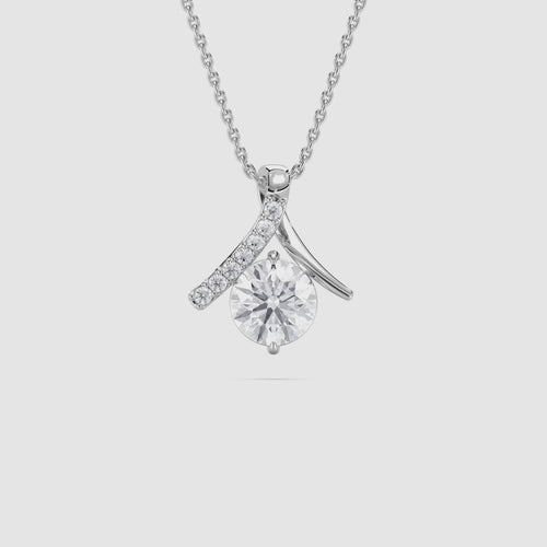 ROUND LOVE SOLITAIRE PENDENT