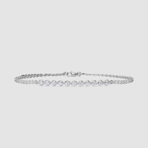 11 ROUND DIAMOND BRILLIANT BRACELET