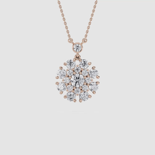 ROUND FLOWER PENDENT